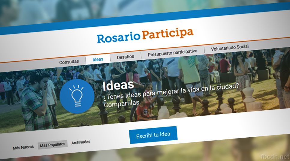 La plataforma web cuenta con una sección en donde se pueden sugerir acciones para mejorar la calidad de vida de la ciudad.