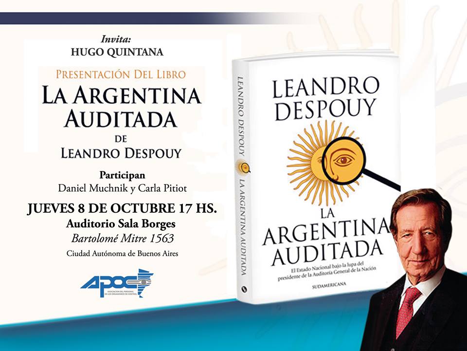 APOC los invita a la presentación del libro La Argentina Auditada