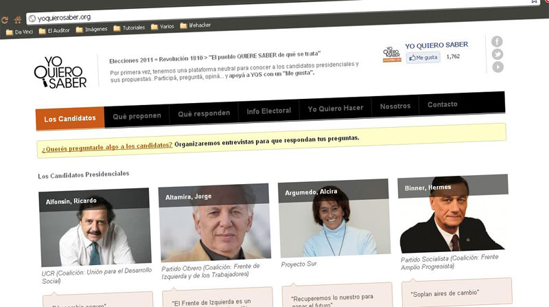 Exhortan a los candidatos presidenciales a publicar sus propuestas por internet