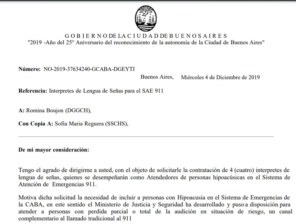 Reclamos por el funcionamiento de una aplicación de seguridad