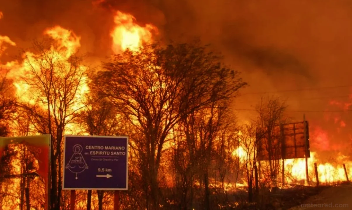 Imagen de los incendios en Córdoba durante 2020.