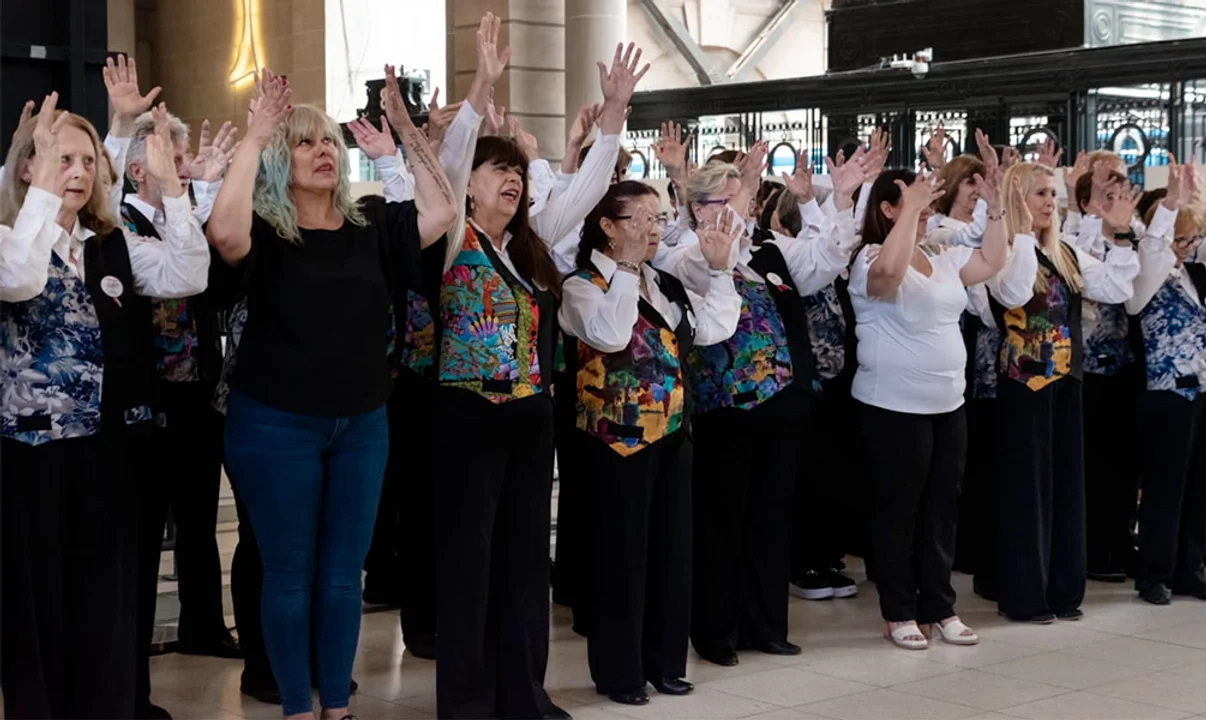 El Coro Kennedy estuvo participando de la semana de la inclusión.