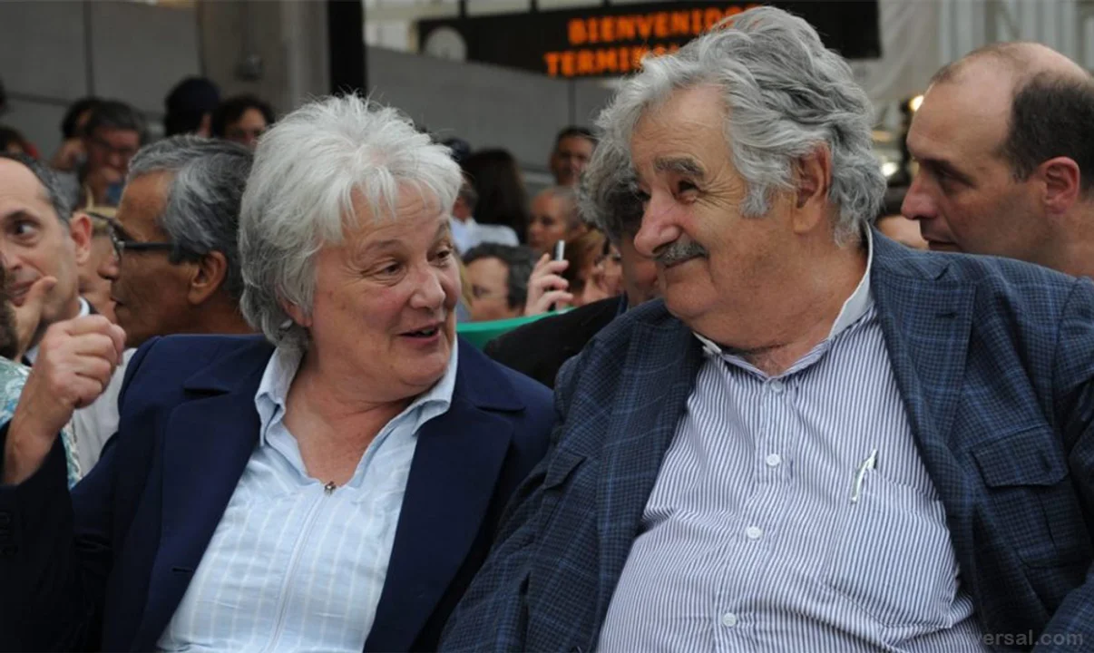 José Pepe Mujica y Lucía Topolansky, ex presidente y la ex vice presidenta de Uruguay.