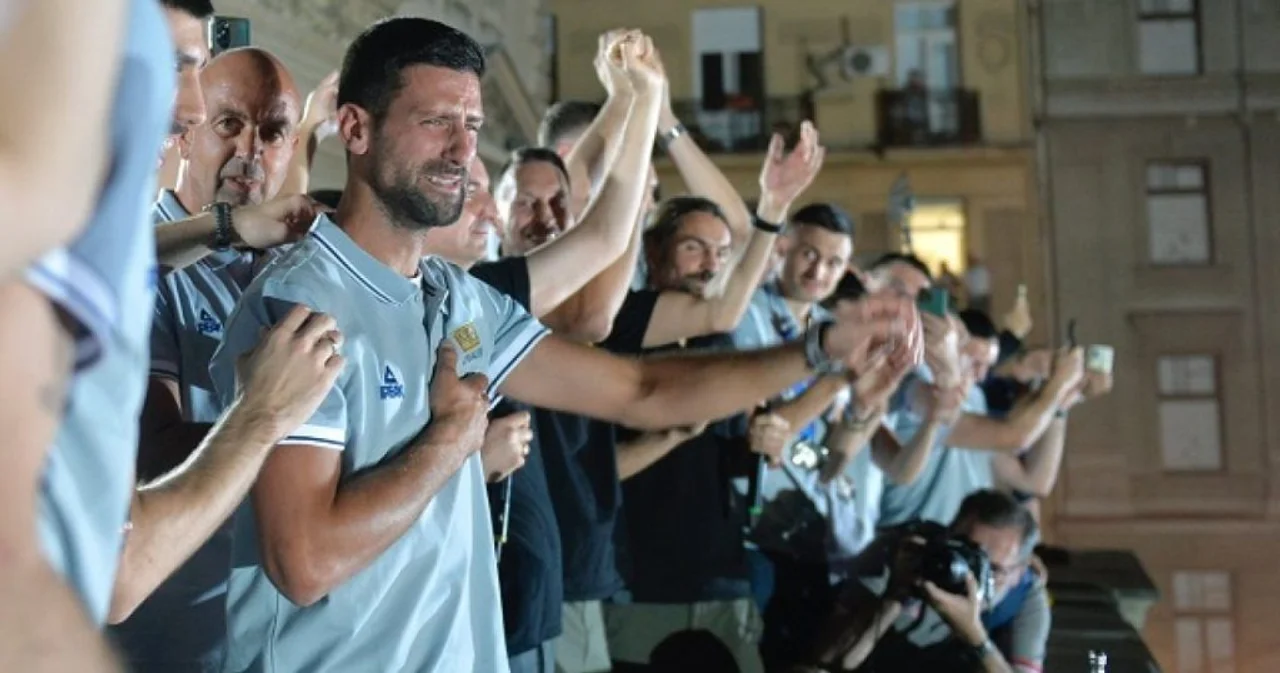 Increíble recibimiento a Novak Djokovic en Serbia