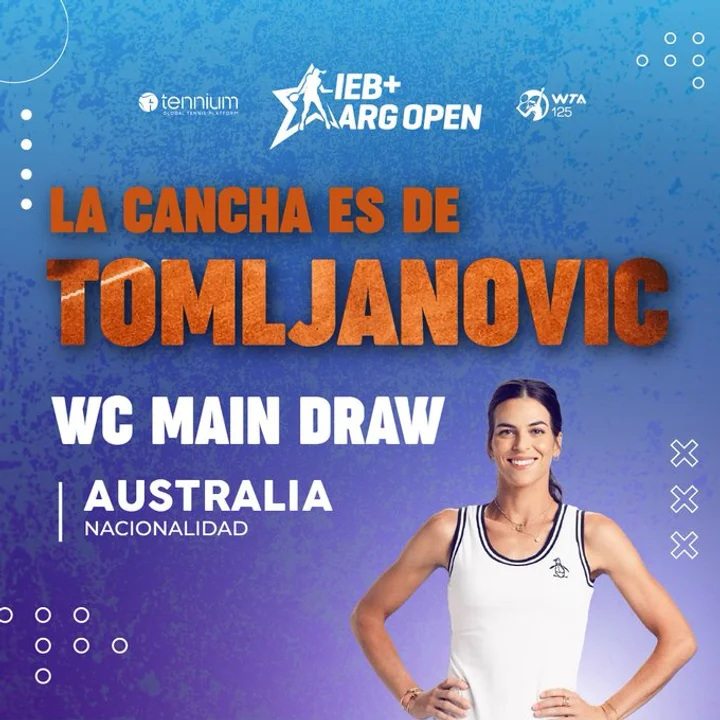 Ajla Tomljanovic recibe el último Wild Card en Buenos Aires