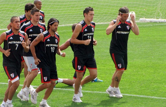 Mirá el entrenamiento en Núñez
