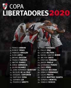 La lista de buena fe de River para la Copa Libertadores
