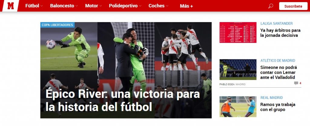 ¡Noticia mundial! Los medios hablan de la histórica victoria de River