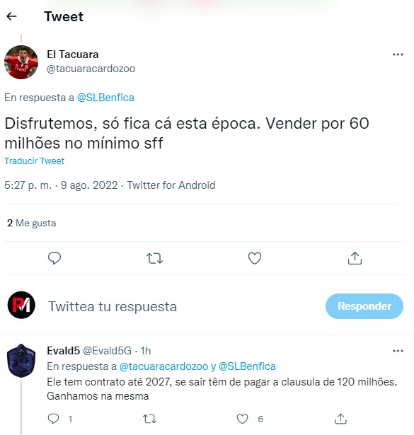 Enzo Fernández marcó su tercer gol con Benfica y así reaccionaron los hinchas portugueses