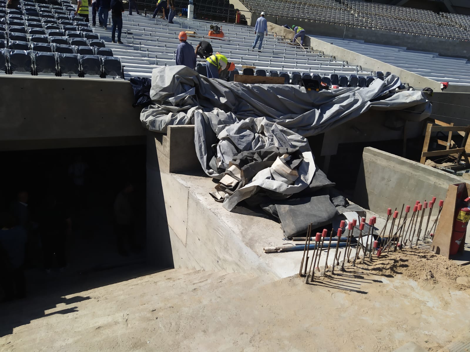 Así se encuentran las obras del estadio Mâs Monumental: El túnel único, las nuevas butacas y mucho más