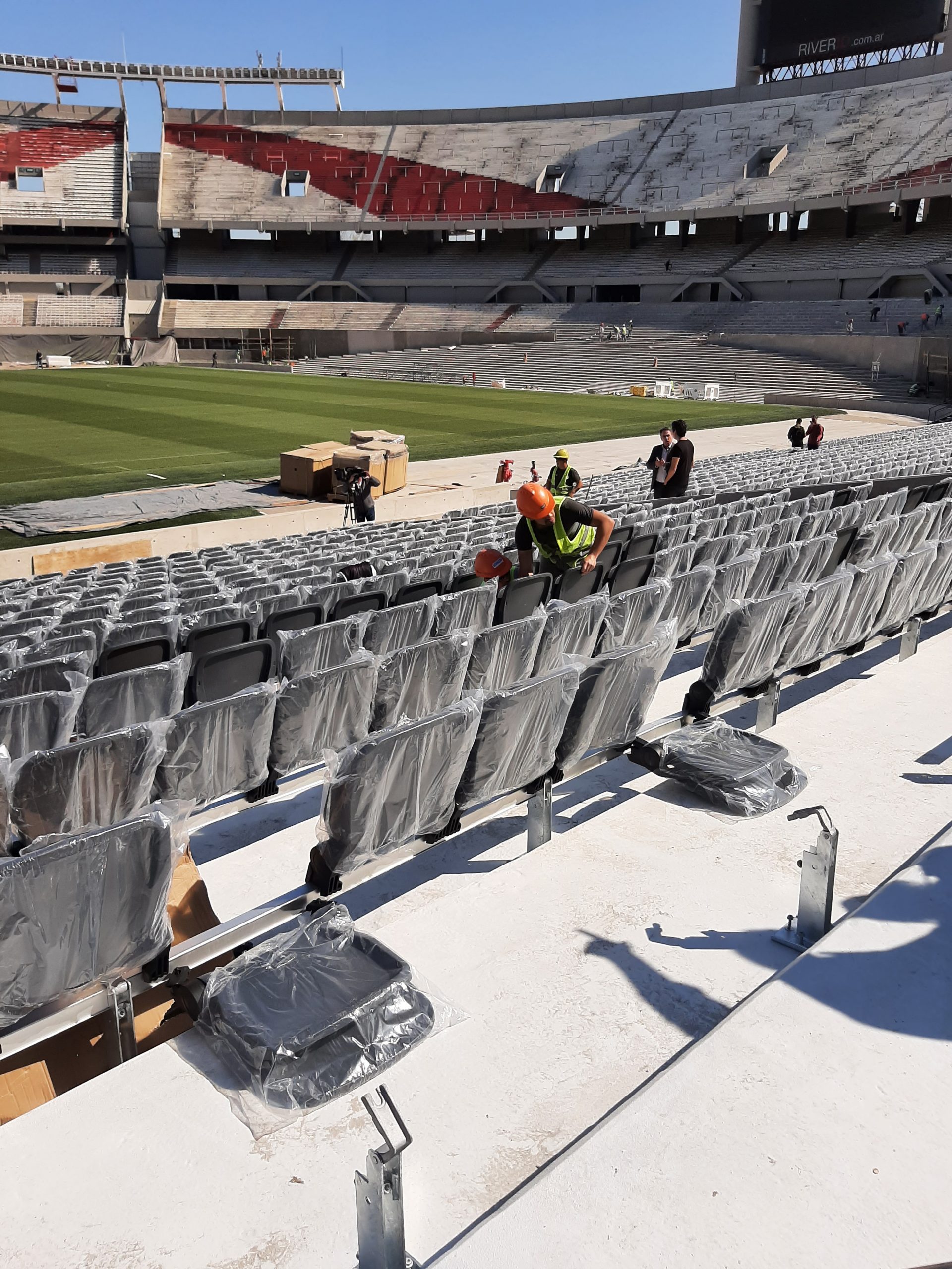 Así se encuentran las obras del estadio Mâs Monumental: El túnel único, las nuevas butacas y mucho más