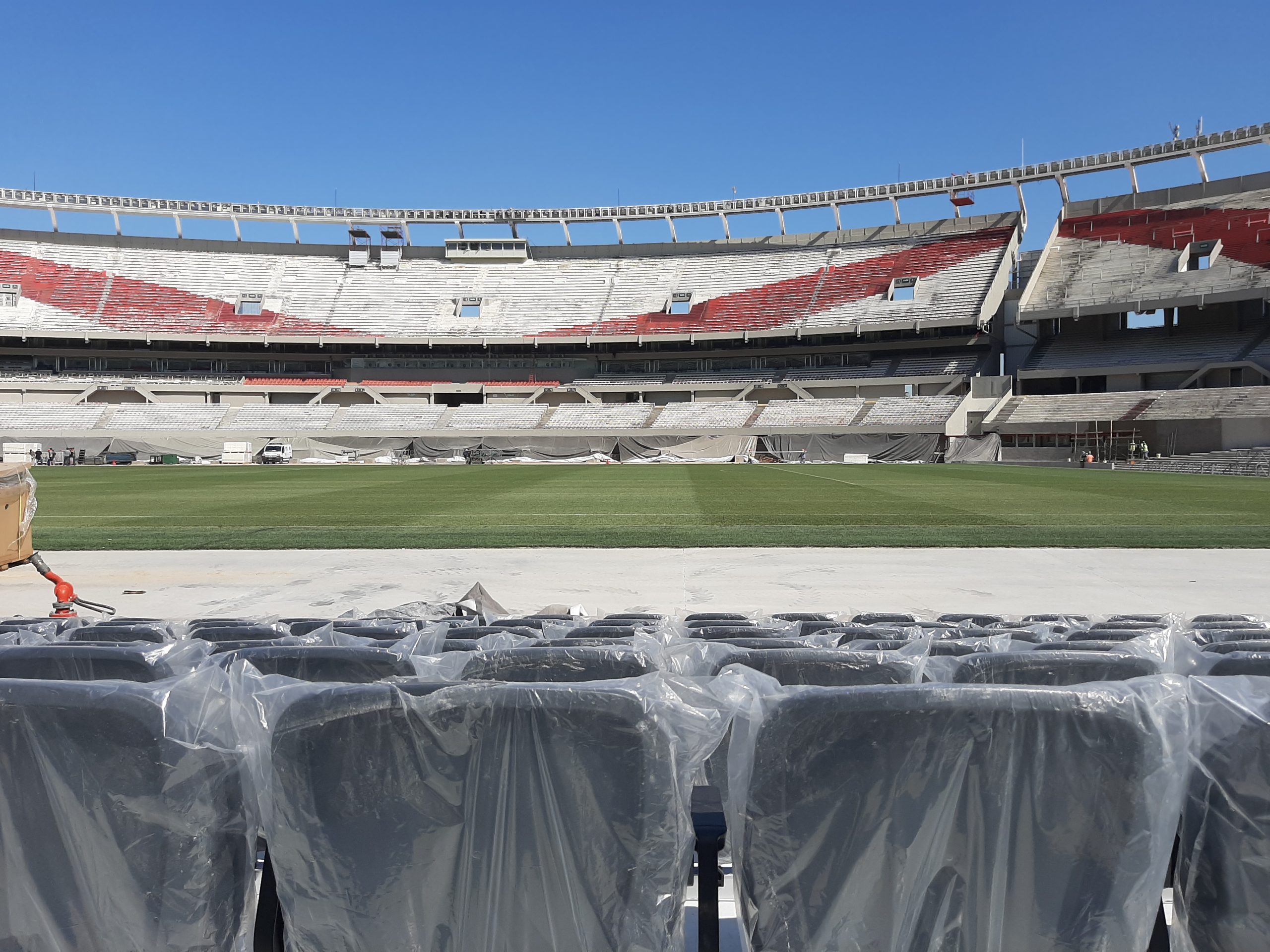 Así se encuentran las obras del estadio Mâs Monumental: El túnel único, las nuevas butacas y mucho más