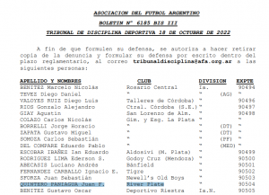 ¿De la Cruz llegó a la quinta amarilla? El Boletín del Tribunal de Disciplina y la situación de Quintero