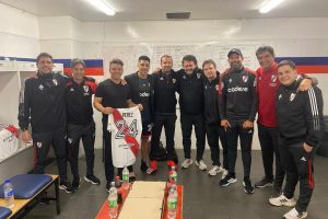 El particular gesto de Enzo Pérez y Marcelo Gallardo