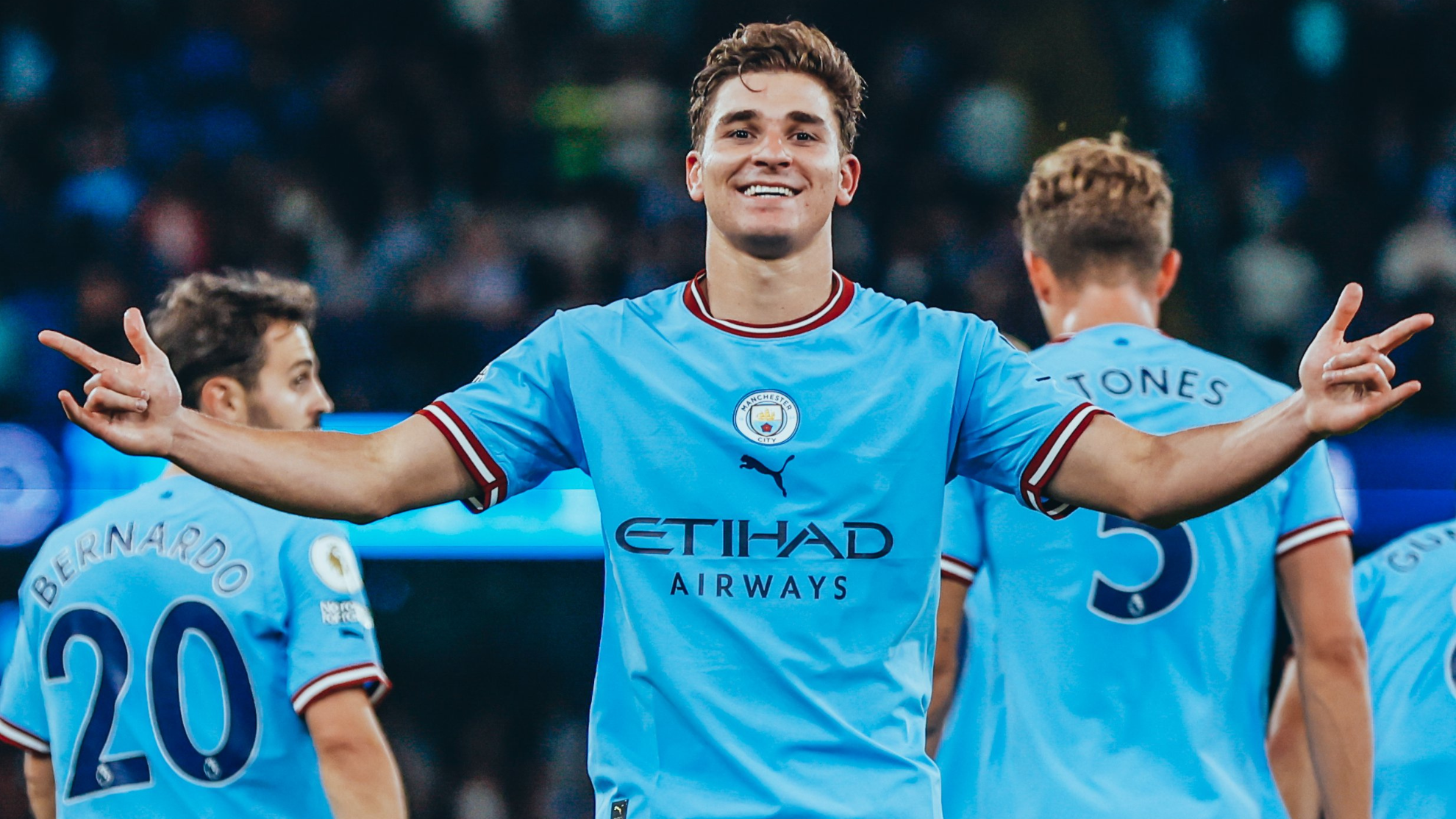 ¡Julián Álvarez fue elegido como el mejor jugador del mes de noviembre en el Manchester City!