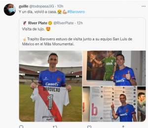 La reacción de los hinchas a ver a un ex River de visita en el Museo