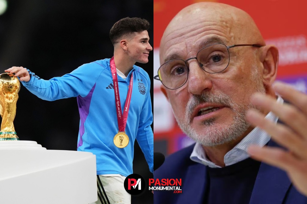 El DT de España explicó porque votó a Julián Álvarez en los premios "The Best" por encima de Messi o Benzema