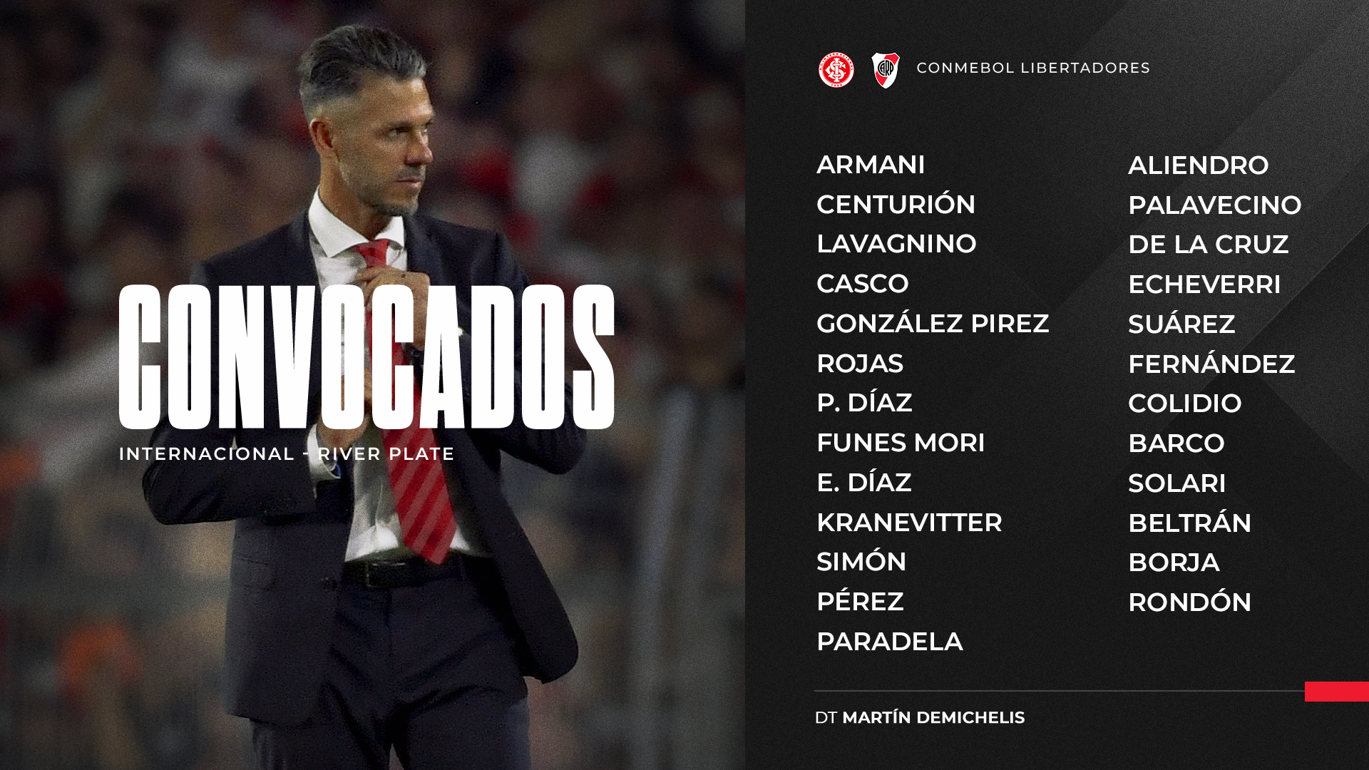 Seis futbolistas quedaron afuera de la vuelta ante Inter de Porto Alegre: ¿Alguno se va de River?