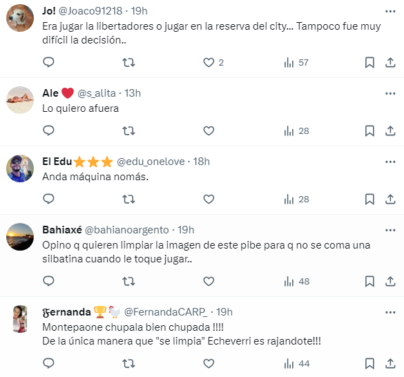 La frase del representante de Echeverri que no cayó bien en los hinchas de River