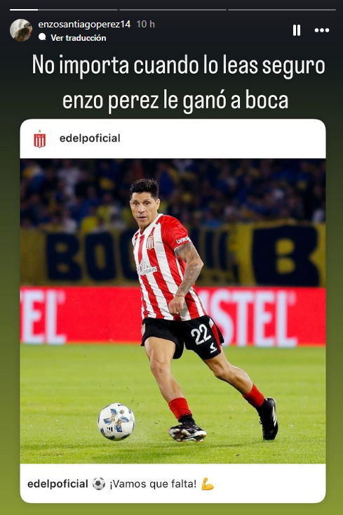 El saludo del mundo River a Enzo Pérez tras la eliminación a Boca