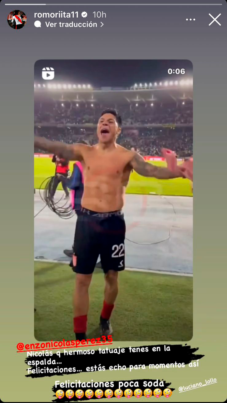 El saludo del mundo River a Enzo Pérez tras la eliminación a Boca