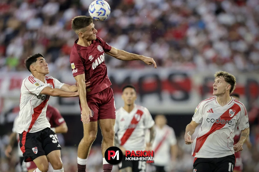 Miguel Borja le dio la victoria a River ante Lanús en el Monumental