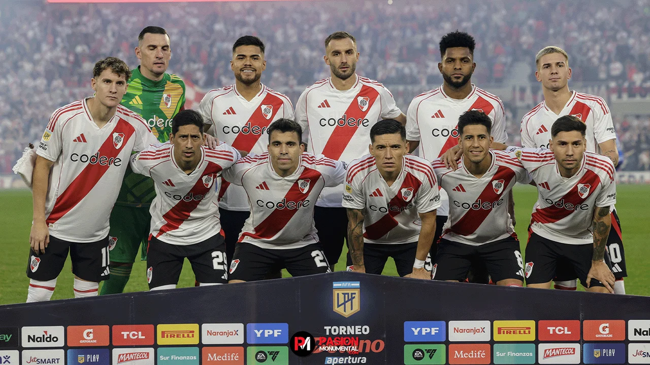 Los once titulares de River frente Atlético Tucumán