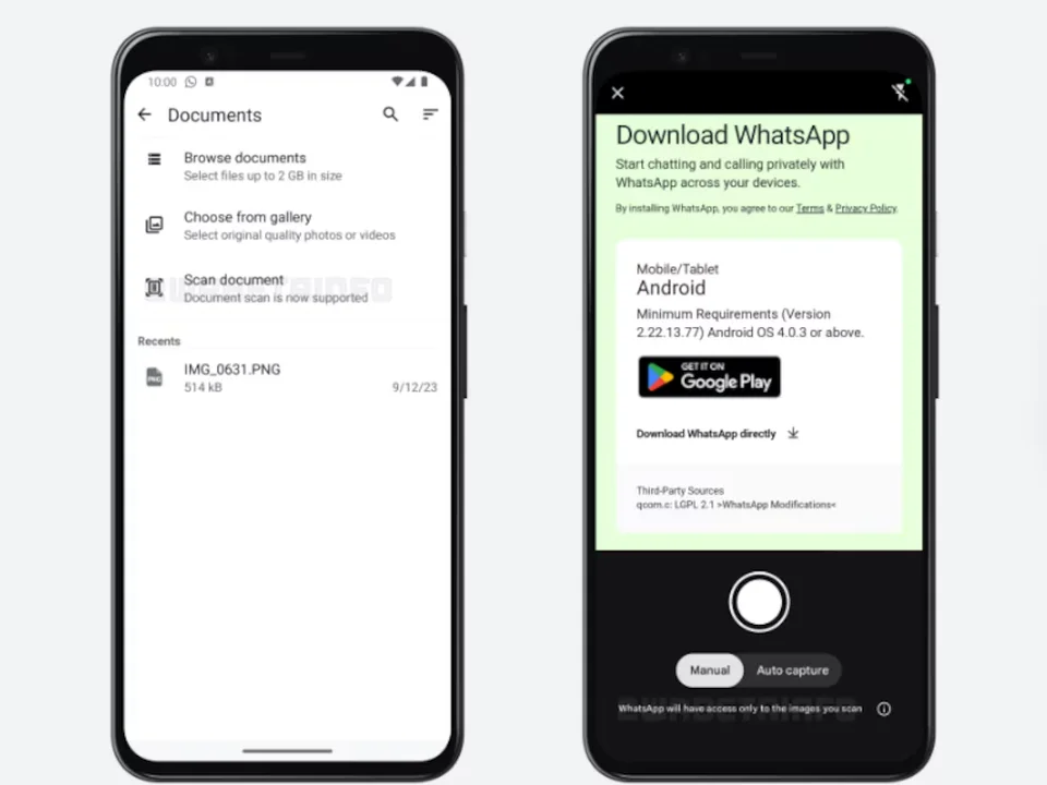 La función de escaneo de documentos llega a WhatsApp