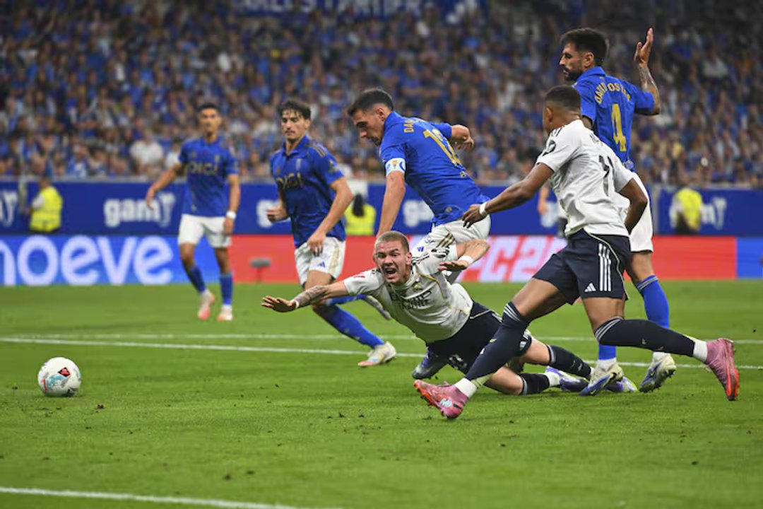 Goleada del Real Madrid: Mastantuono, titular y destacado contra el Oviedo  - Los Primeros TV