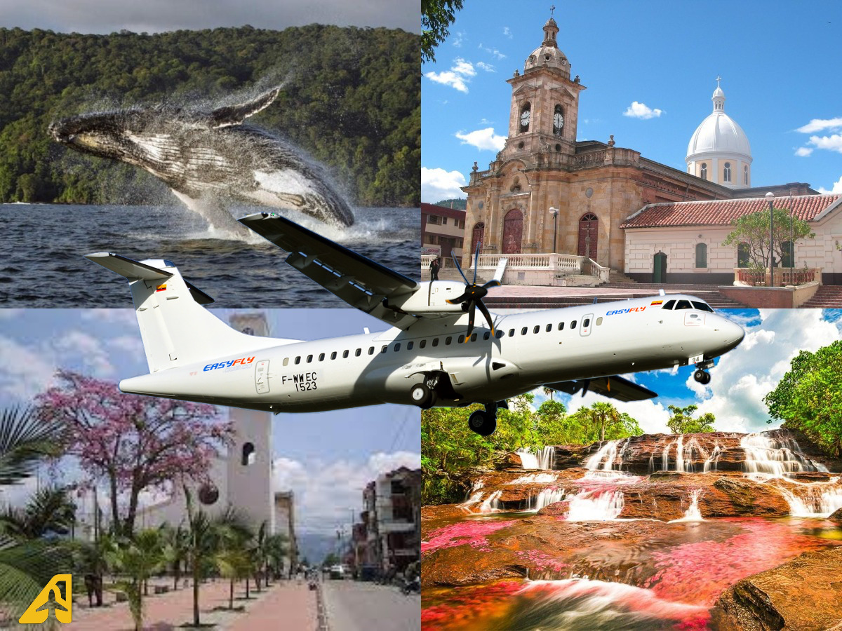 Easyfly will have flights to Paipa, Pitalito, La Macarena and Bahía Solano  from Medellín - Aviacionline