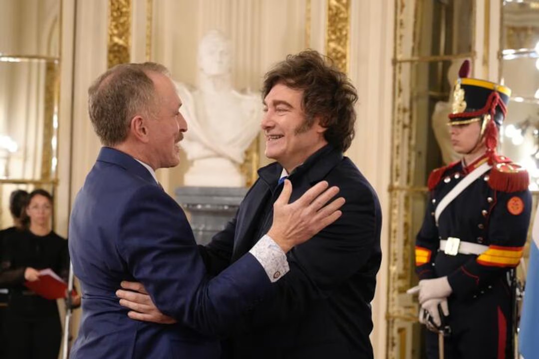 Javier Milei recibió a Peter Lamelas, el nuevo embajador de Estados Unidos en la Argentina