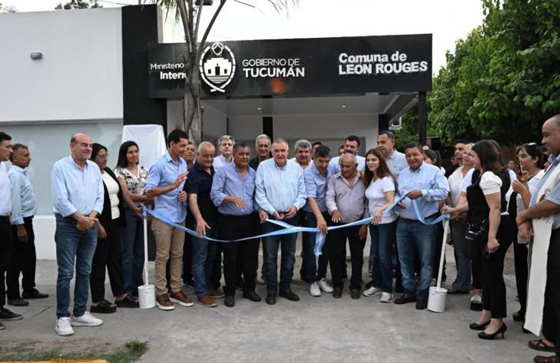 Inauguraron obras de infraestructura y seguridad en León Rouges y Santa Rosa